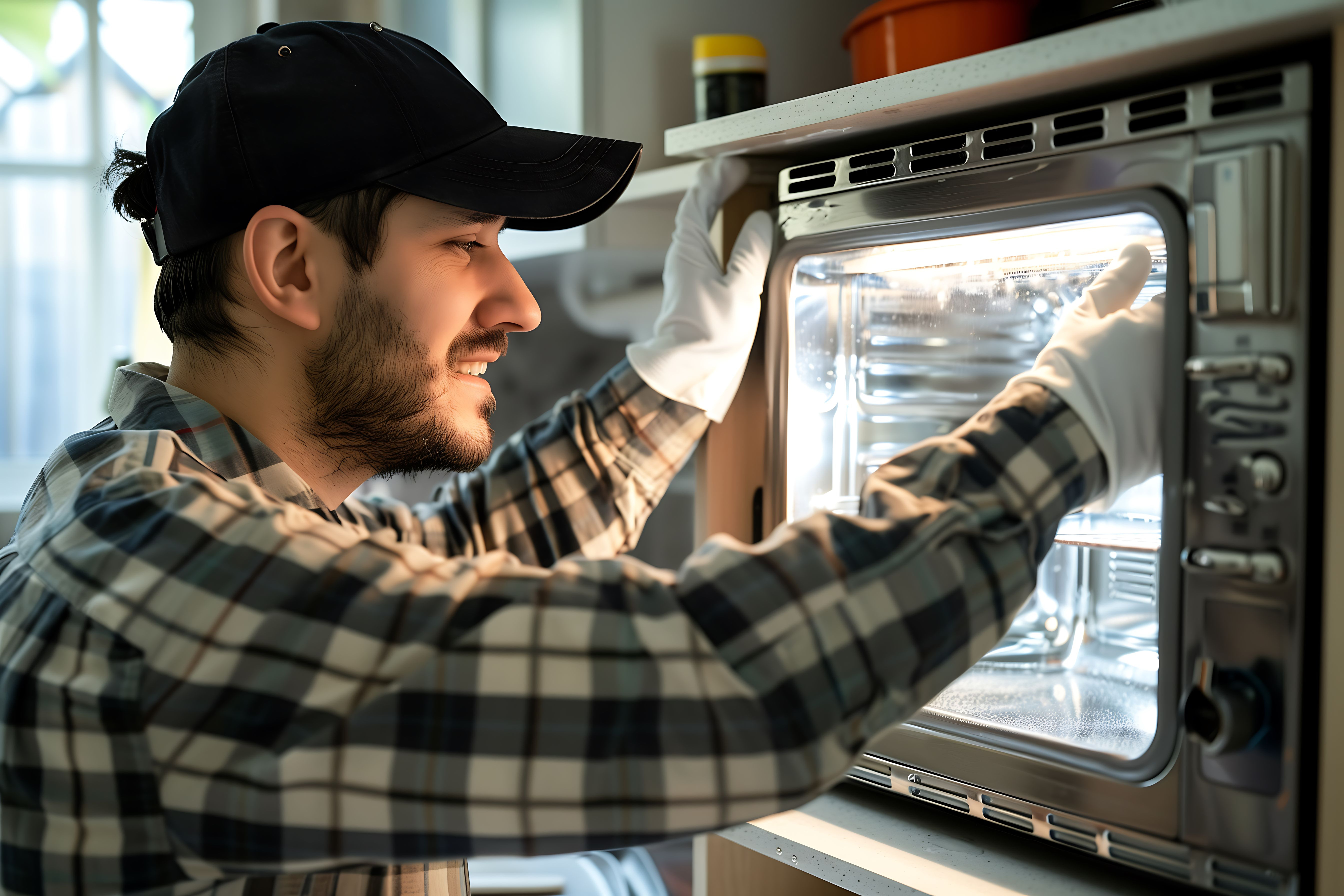 Professional appliance repair technician